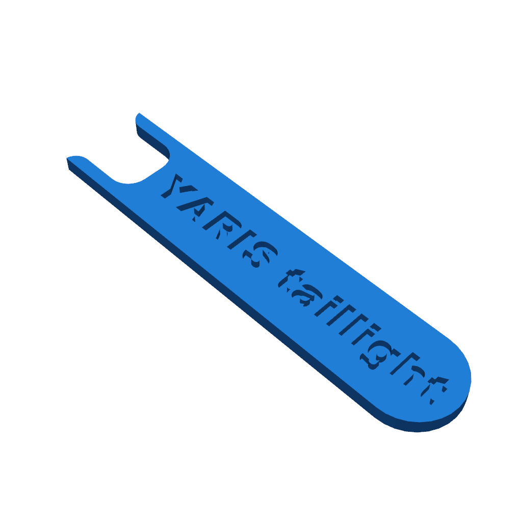 Специальный ключ для фонаря Toyota Yaris