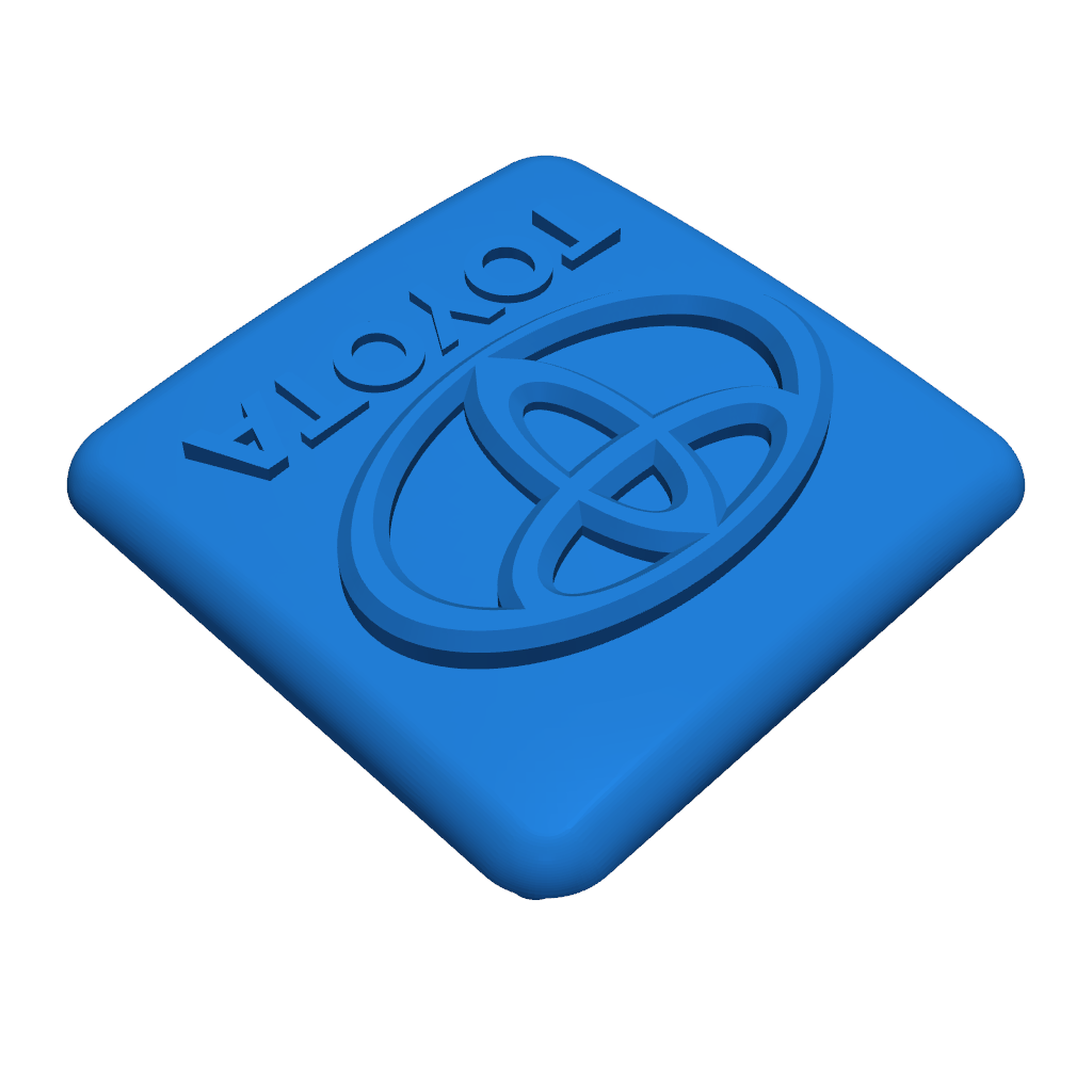 3D Модель Заглушки Прицепа для Toyota