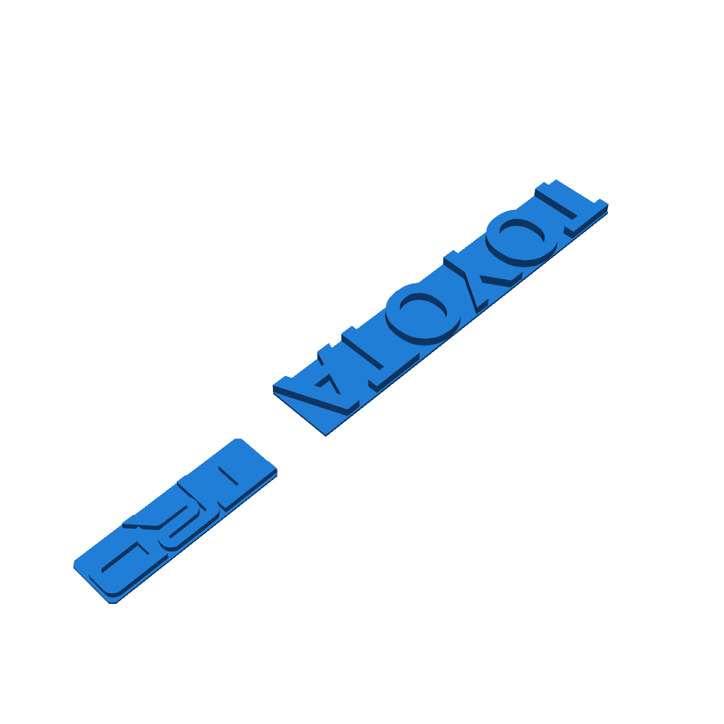 Эмблемы Toyota и TRD для Knight Customs решетки капота на Element RC Enduro Knightrunner