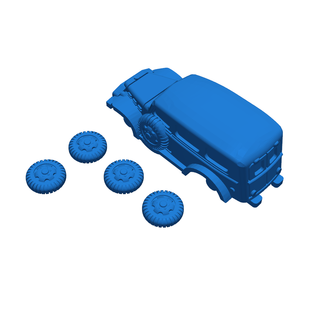 3D-модель автомобилем в масштабе 1:56