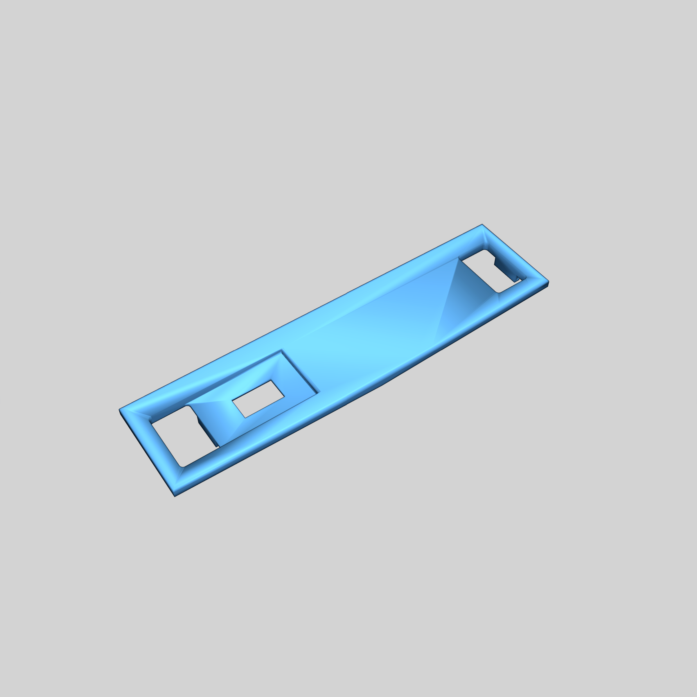 3D модель Корпус (рамка) кнопок плафона освещения салона Skoda Fabia - фото 2