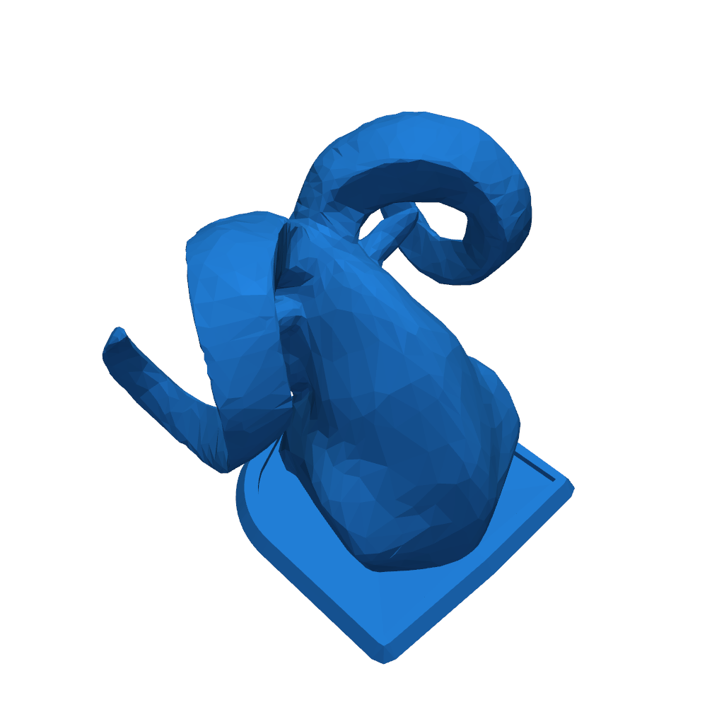 3D-модель радужного значка капота 70-х годов