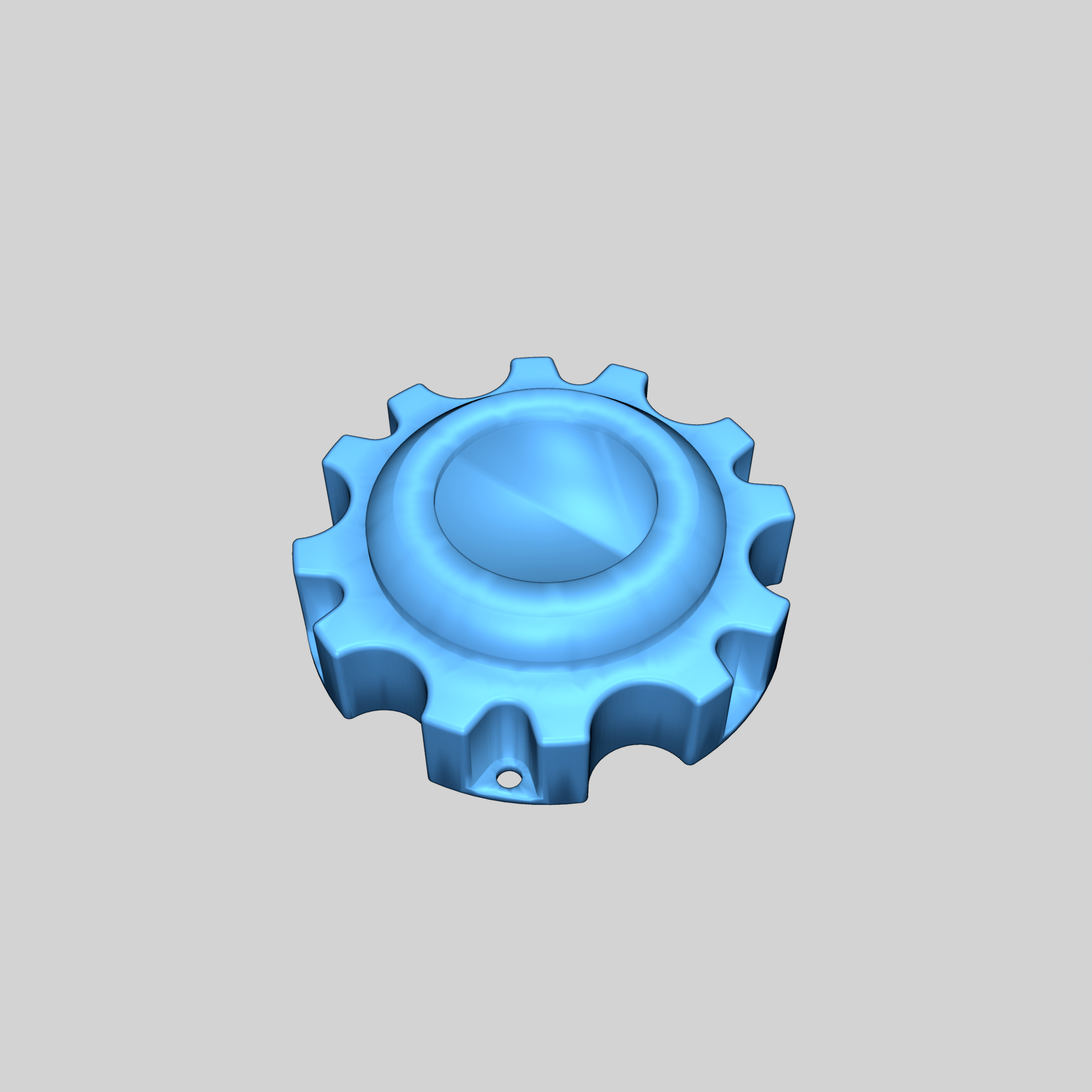 3D модель Колпак ступицы колеса (заглушка диска) Mitsubishi Pajero II (V20, V30) - фото 3