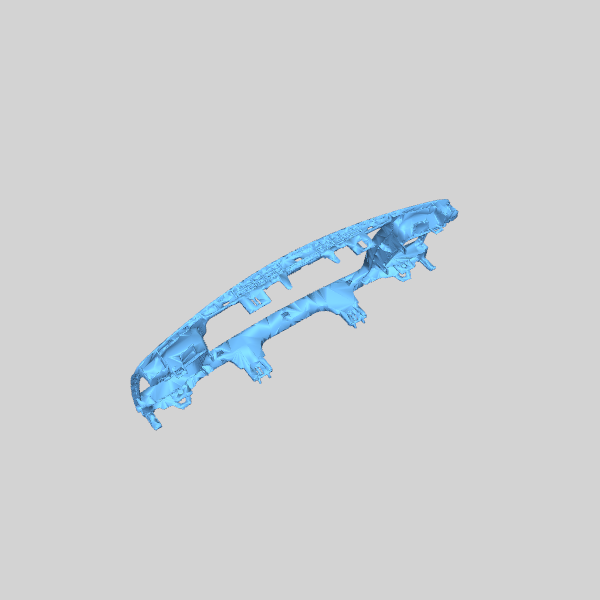 3D модель Рамка приборной панели и центральных воздуховодов Toyota Corolla E120/E130 (2003–2007) - фото 6