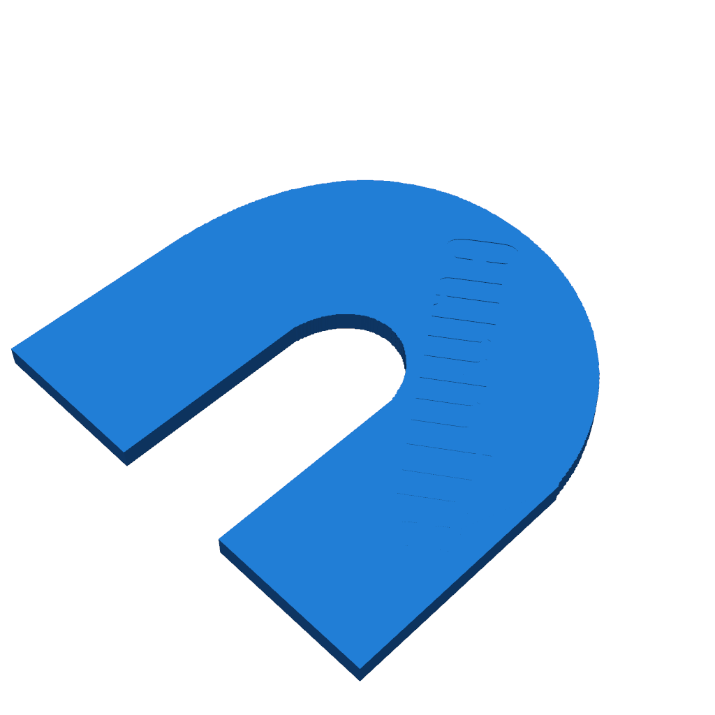 3D модель буквы C с текстом Cummins