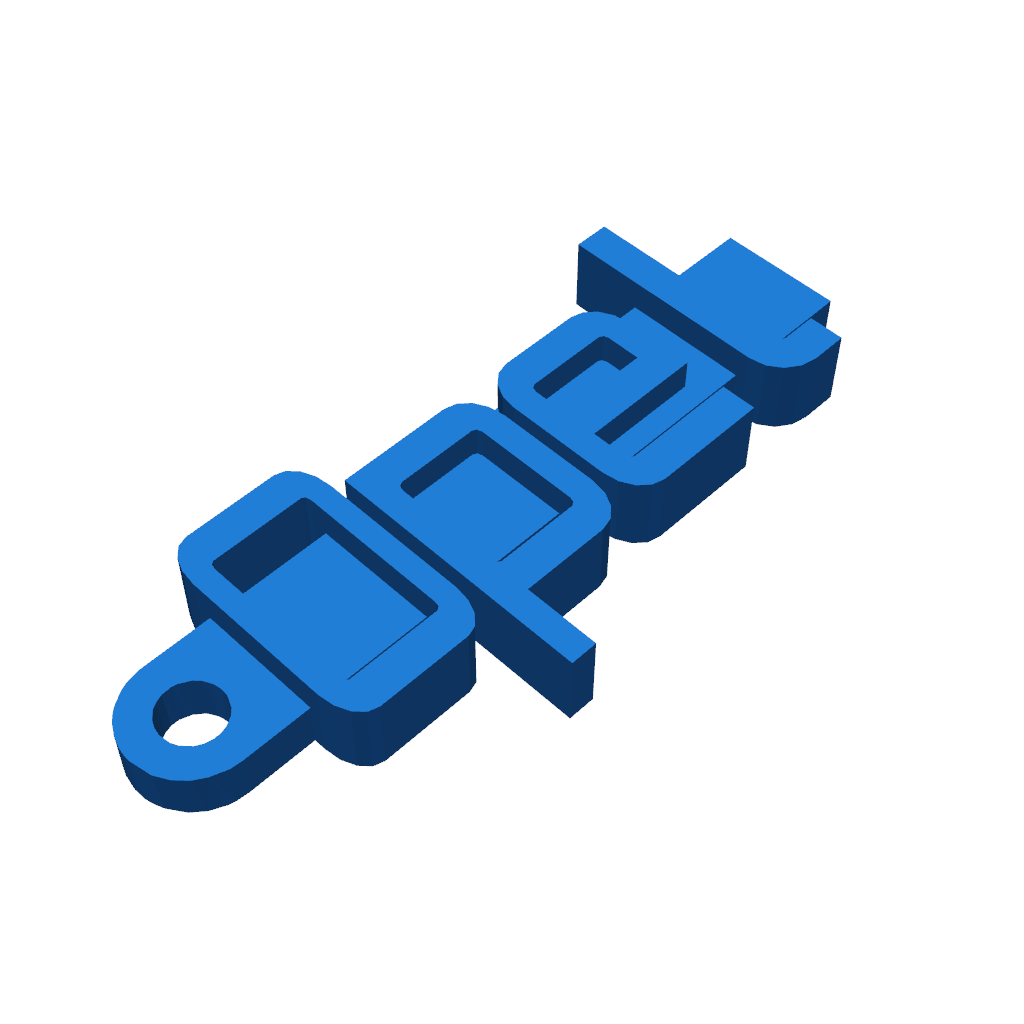 Брелок Opel с именем Соня на обратной стороне