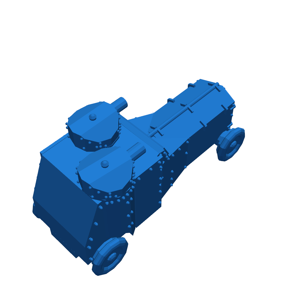 Миниатюра Armstrong-Whitworth Fiat для военных игр 6мм (1/300)
