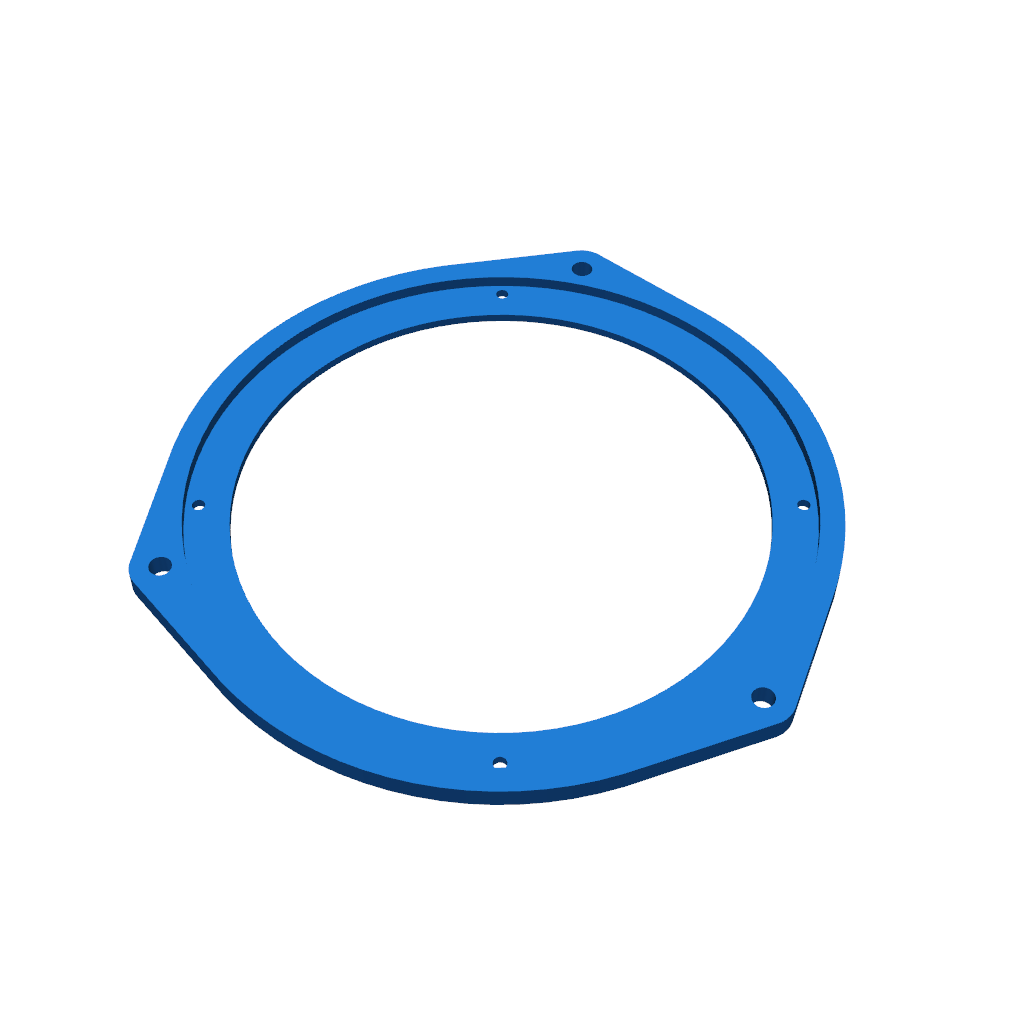 Кронштейн для установки 6.5" динамика в двери Fiat 500