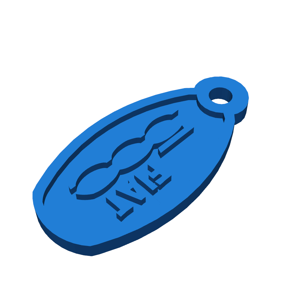 Брелок для Fiat 500