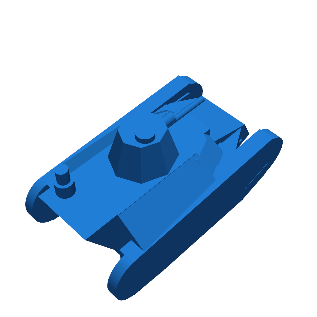 Упрощенная модель итальянского танка Fiat 3000