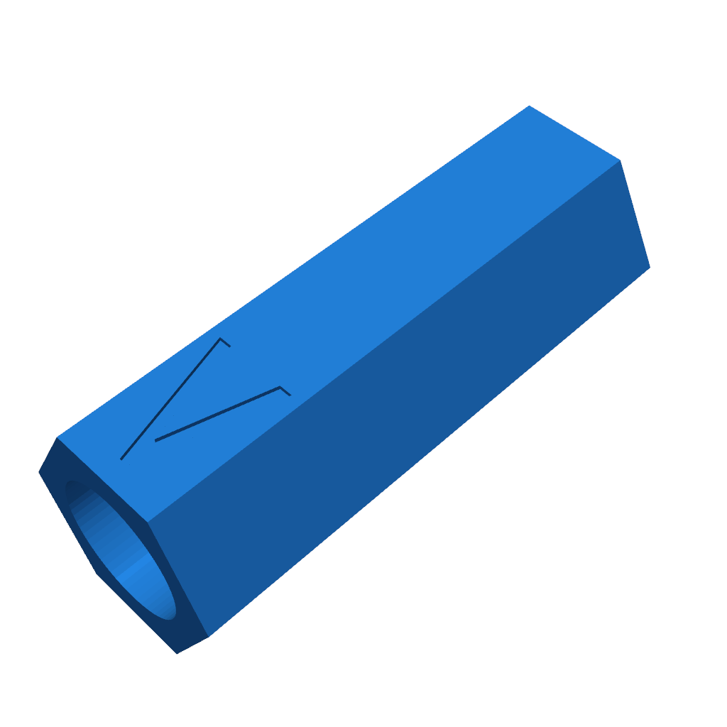 Модель 3D крепежа фонаря для Fiat Punto