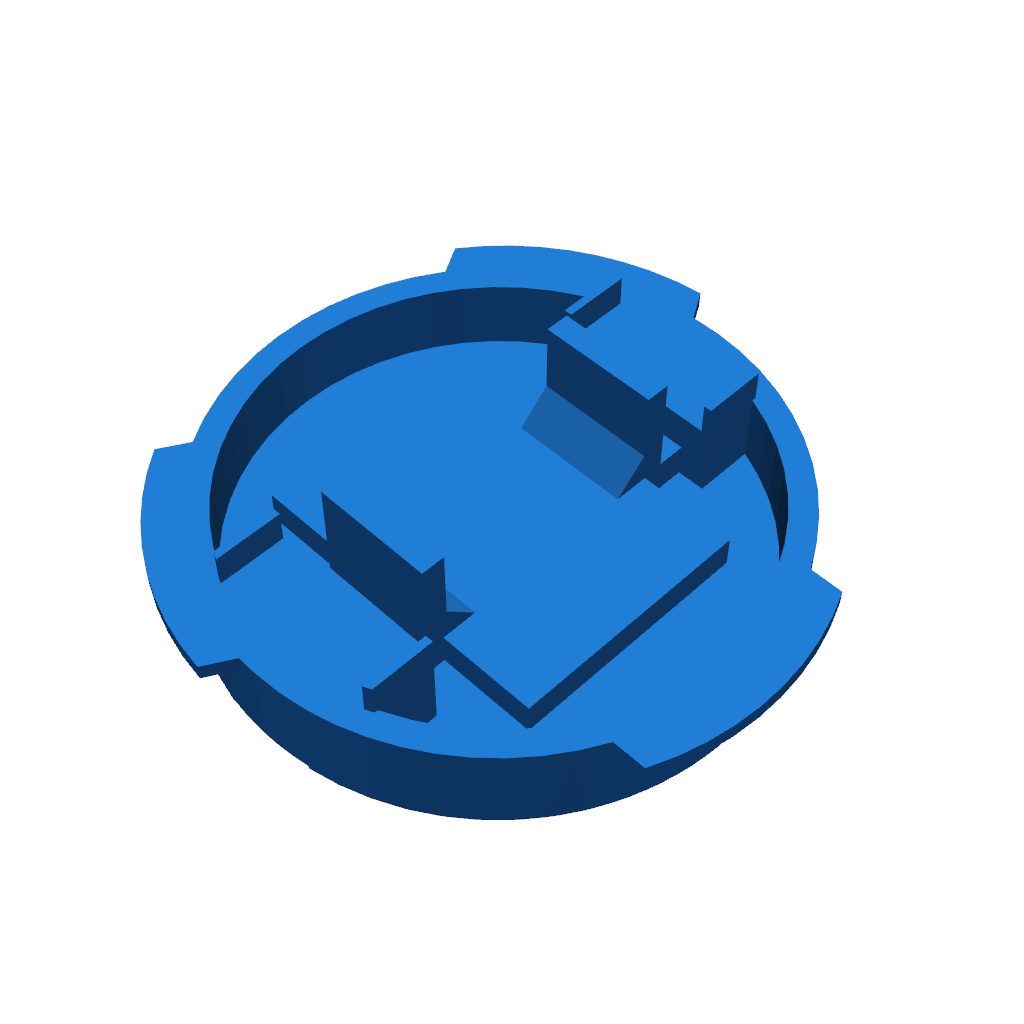 Клаксон Fiat 126 с гнездом 50 мм для вставки логотипа