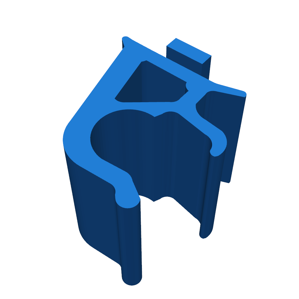 Зажим под капотом для крепления держателя капота Fiat Bravo II