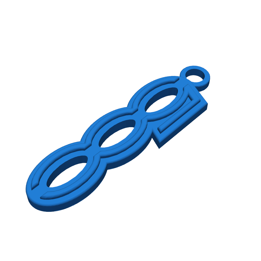 3D Брелок Fiat 500