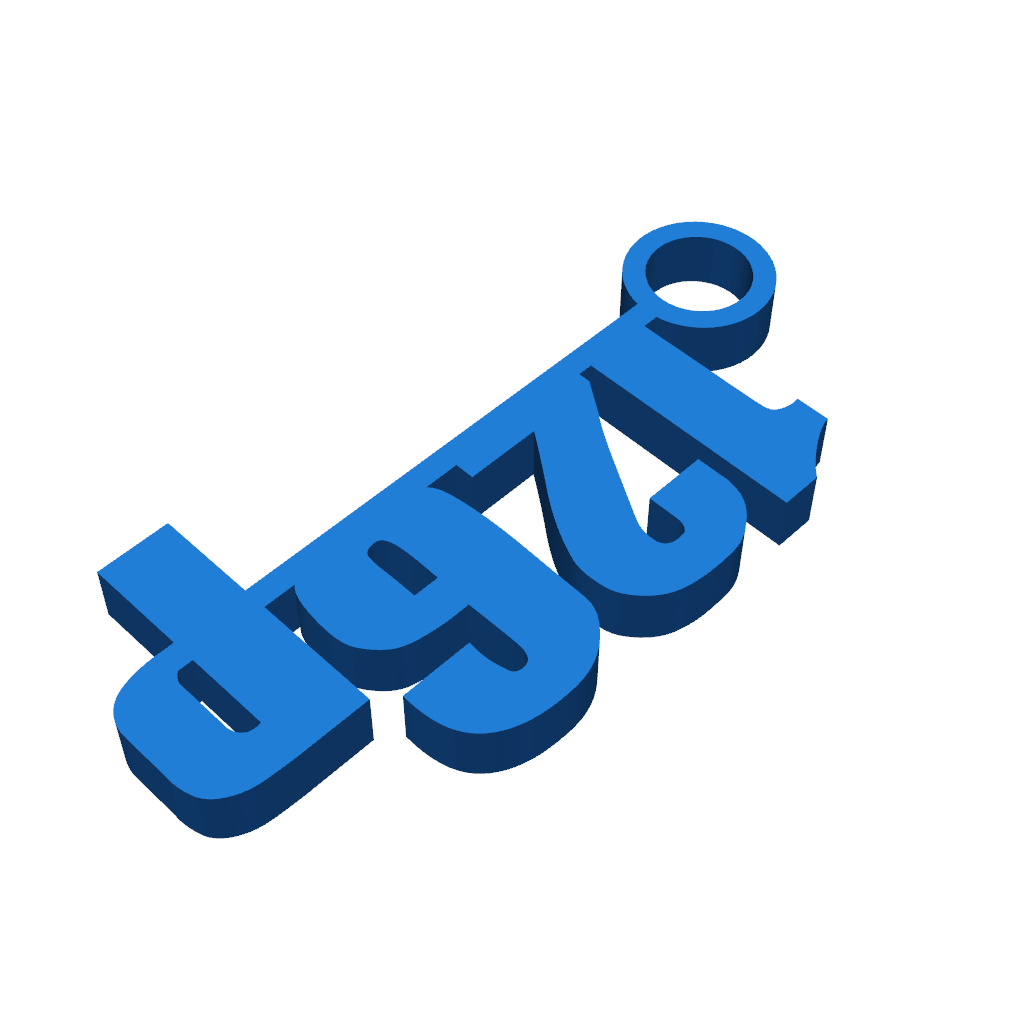 Ключница Fiat 126p с надписью "126p"