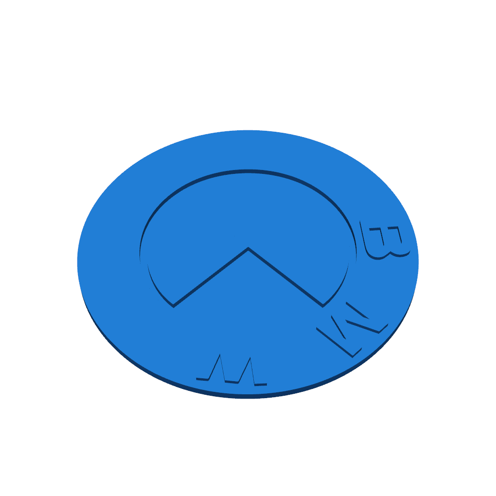 Логотип BMW 85x85x3 мм