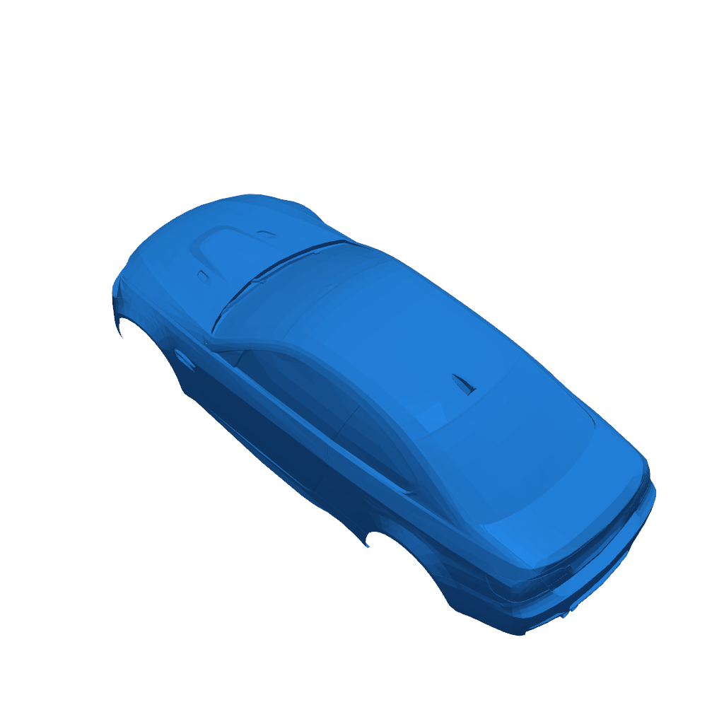 Корпус радиоуправляемого BMW M3 в масштабе 1/10