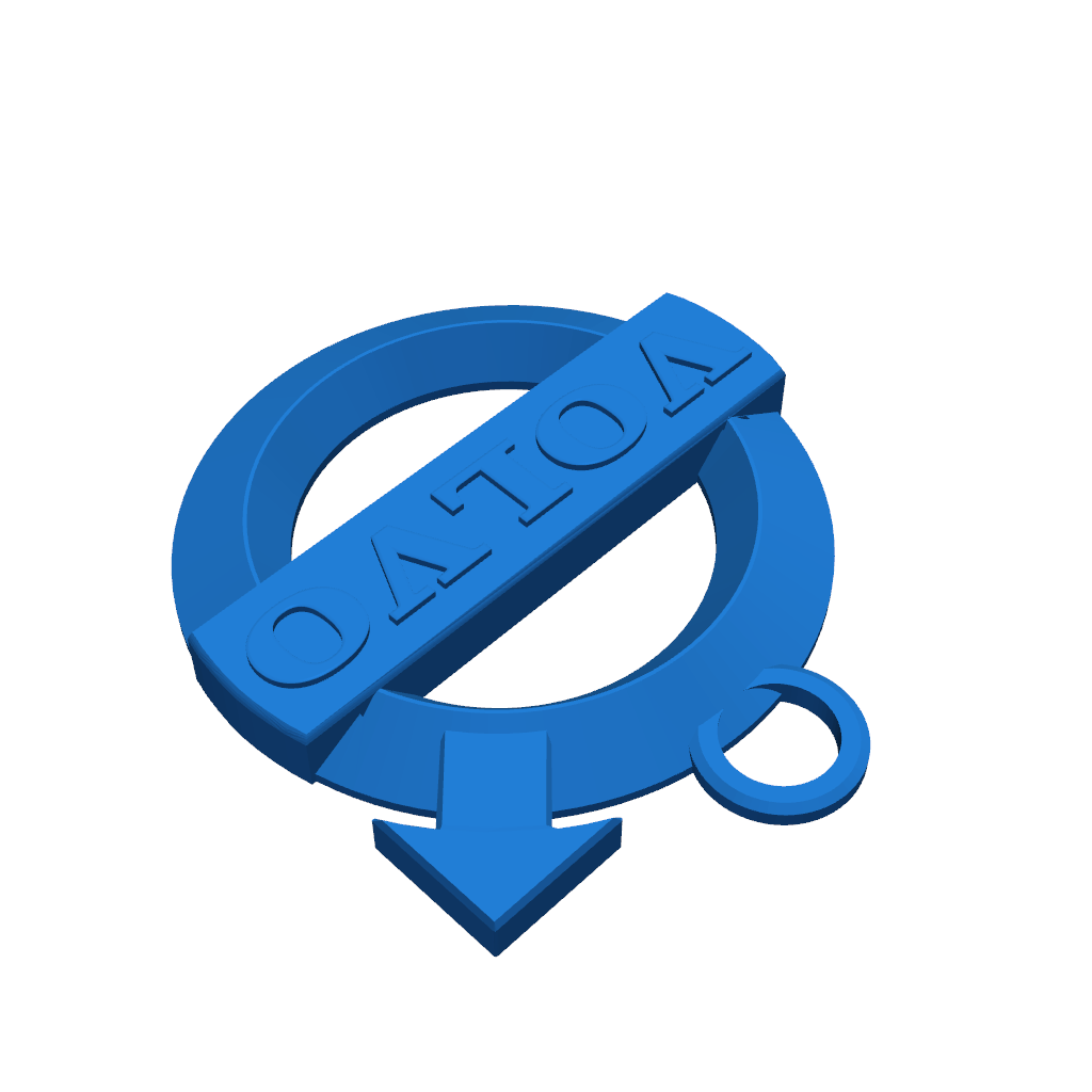 Брелок с логотипом Volvo