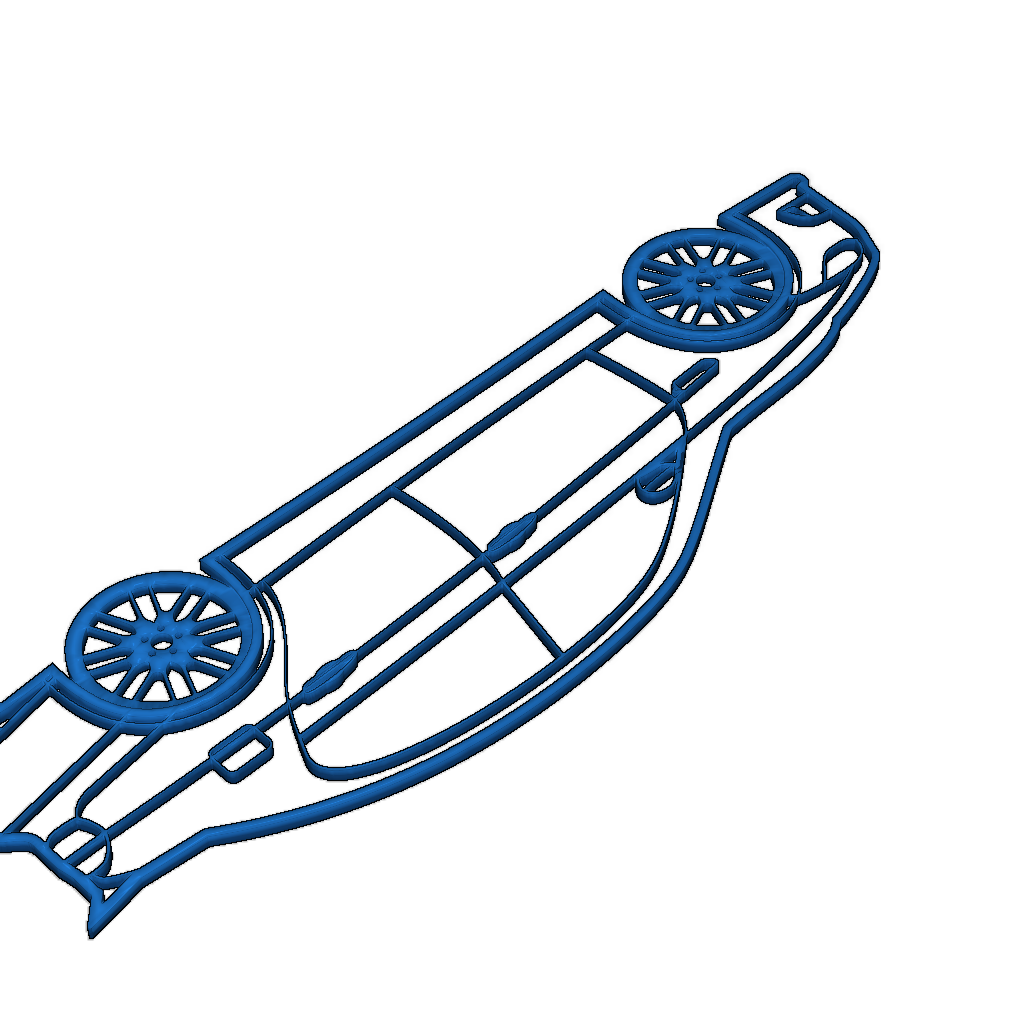 Стена для крепления силуэта BMW E90 M3 2D