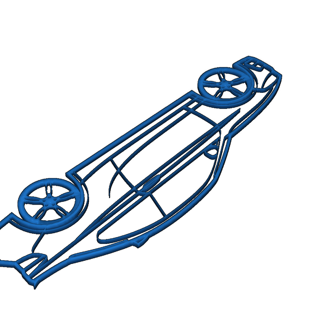 Силуэт настенного крепления BMW F22 240i 2D