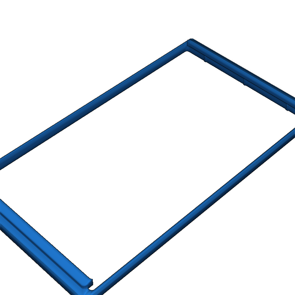 3D-модель рамки для автомагнитолы 2DIN