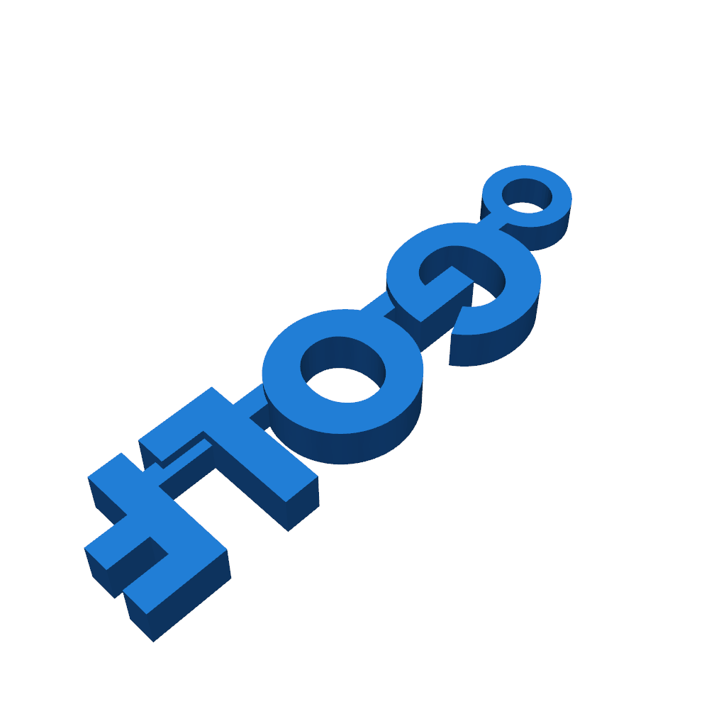 Простой брелок 'ГОЛЬФ'