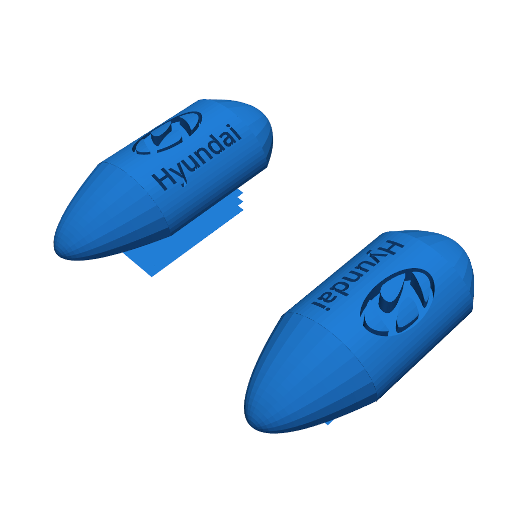 Заглушки для рейлингов Hyundai (используется на Santa Fe III)