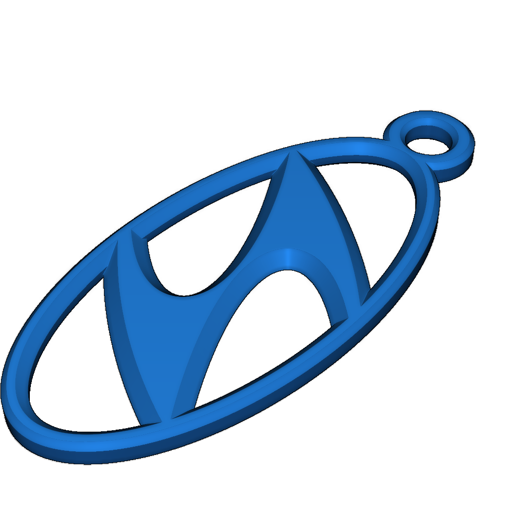 Брелок с оригинальным логотипом Hyundai