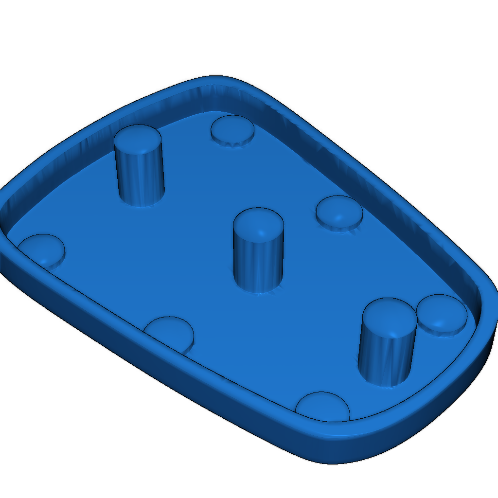 3D-модель силиконового вставки для ключа