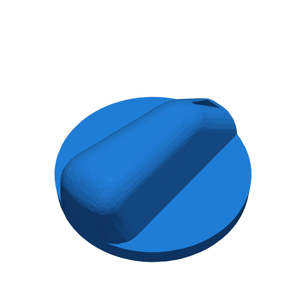 3D напечатанная ручка для панели климат-контроля Hyundai Getz