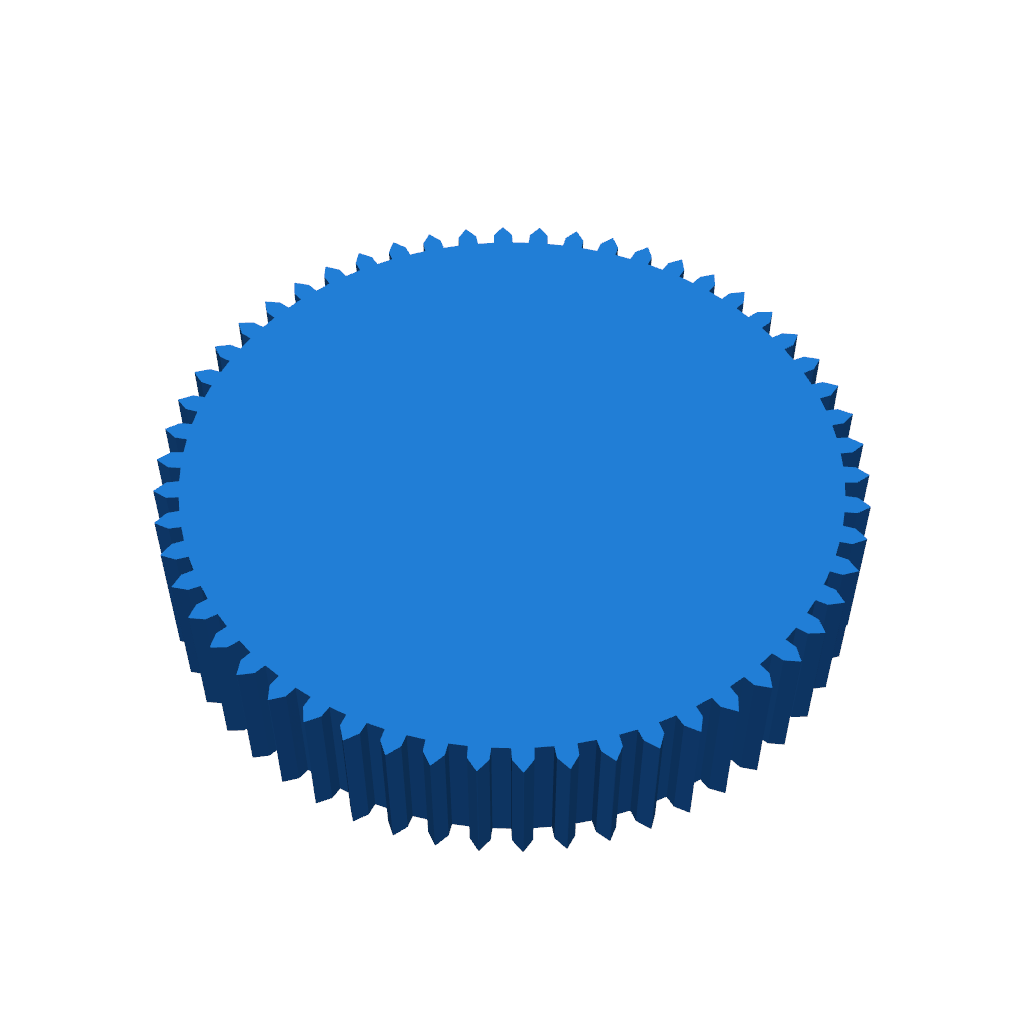 Модель шестерни для трансмиссии стеклоочистителей