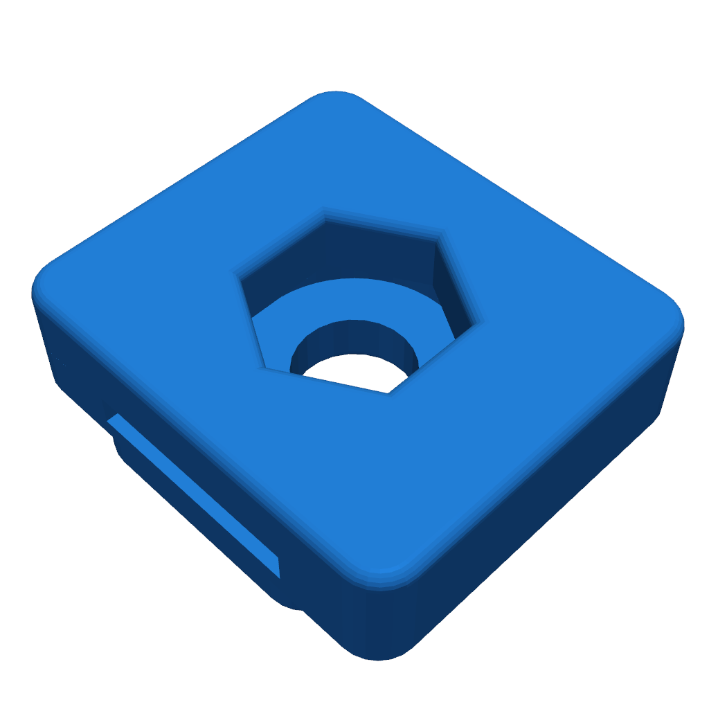 Пластина для крепления гаек M8