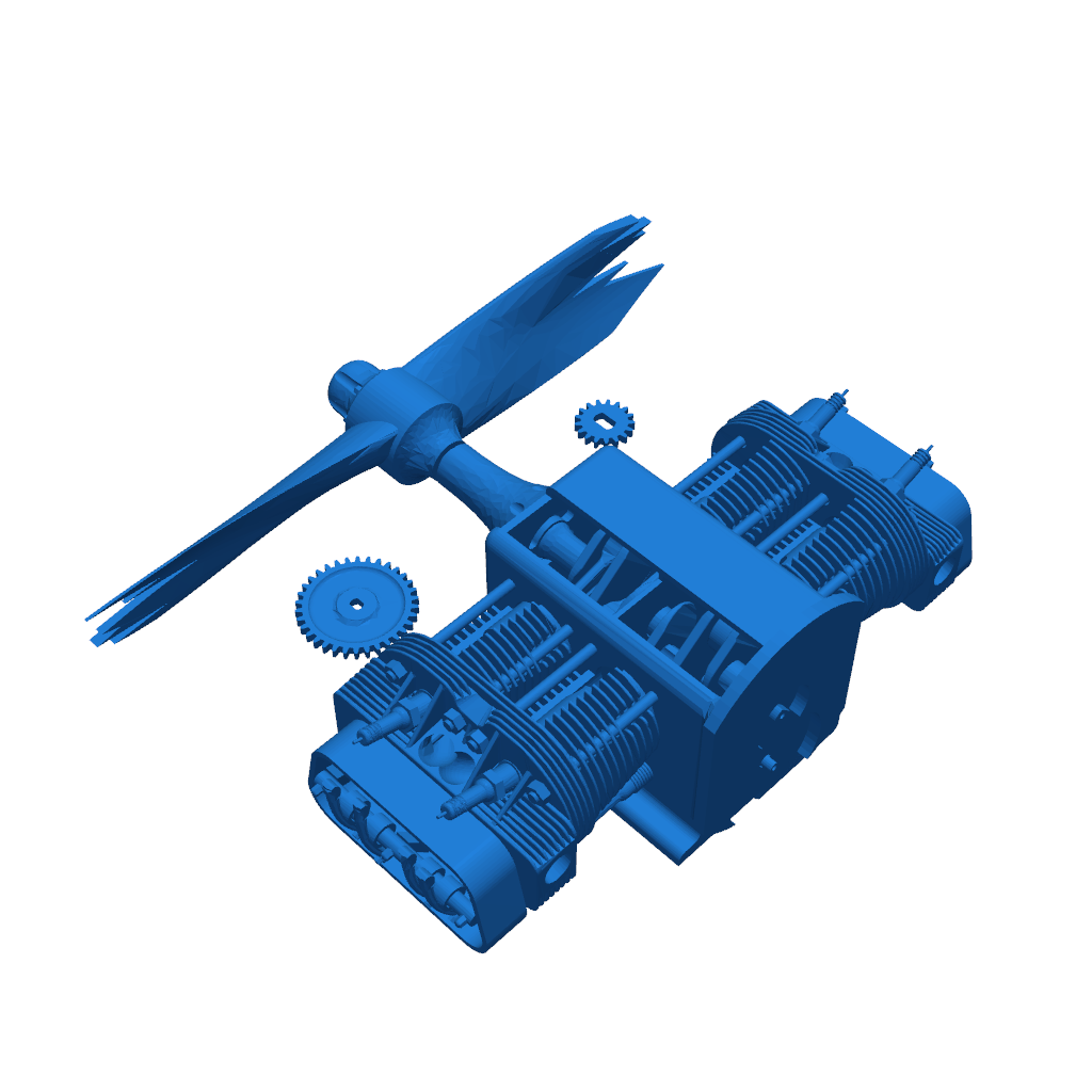 Модель авиадвигателя Volkswagen