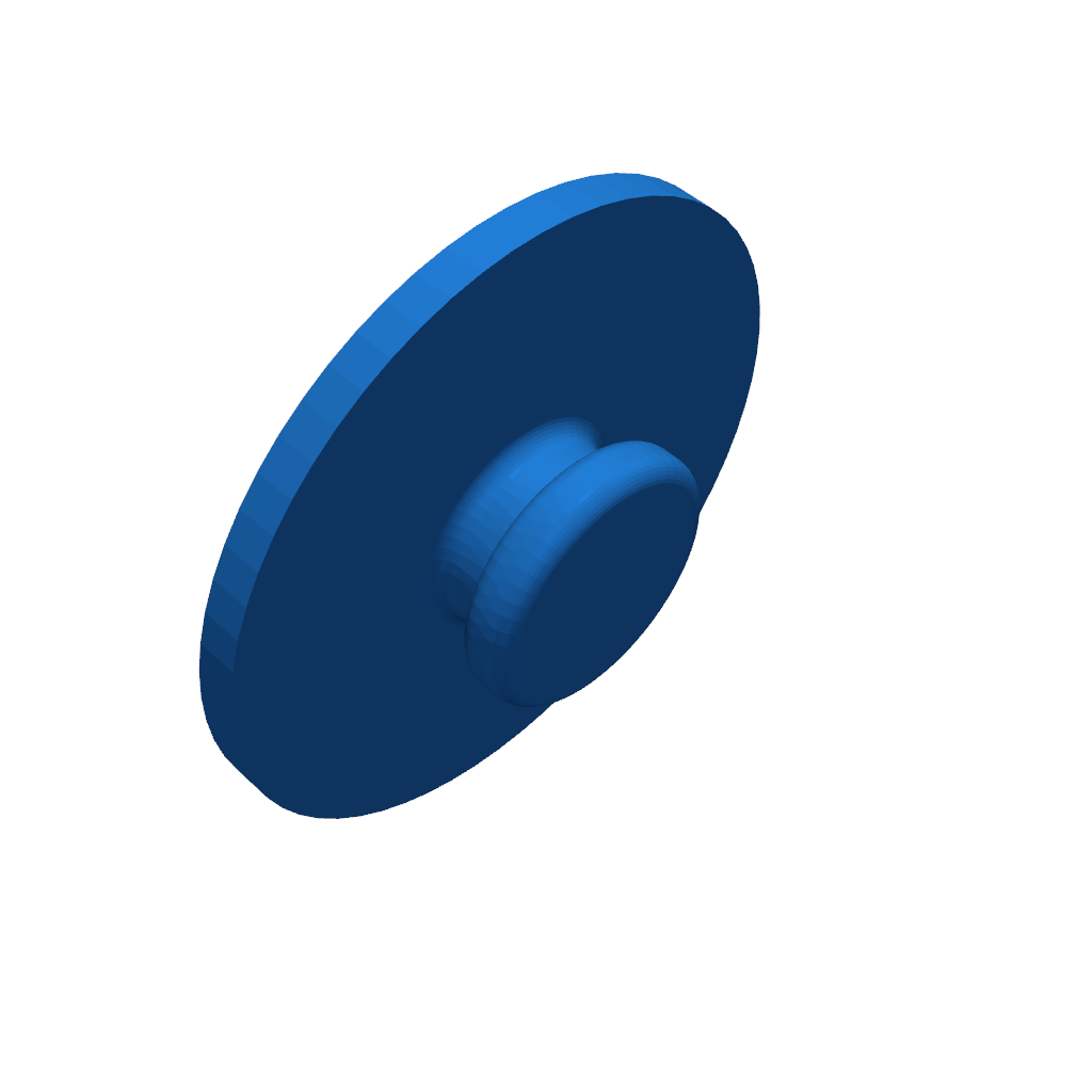 3D-модель пластикового крепежа для ковриков Nissan Leaf