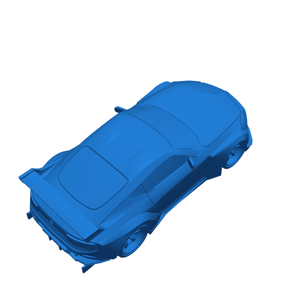 Новый Nissan 400Z (Z34) с аэродинамическими элементами в масштабе 1/64