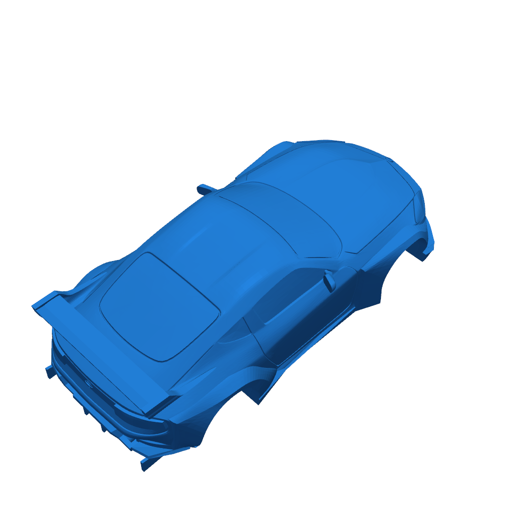 Новый Nissan 400Z (Z34) с аэродинамическими элементами в масштабе 1/64