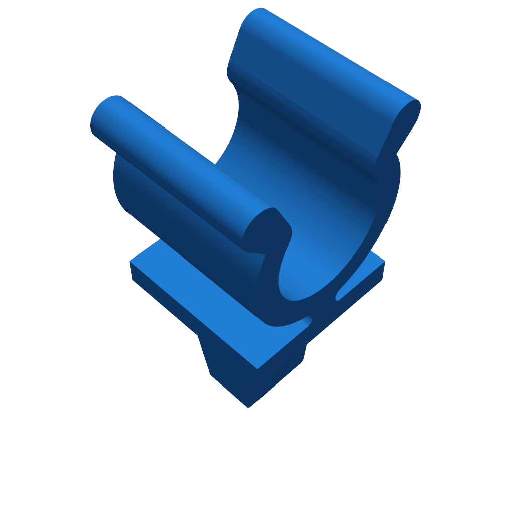 Клипса для фиксации поддержки капота