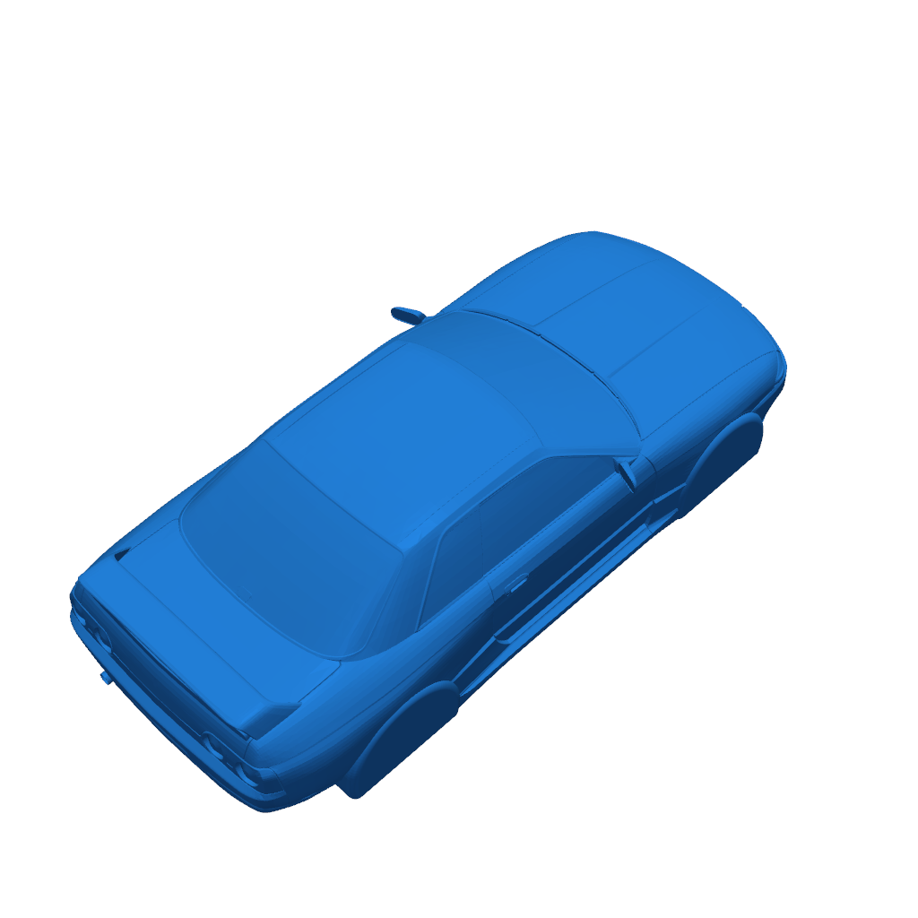Упрощённая 3D-модель Nissan R32