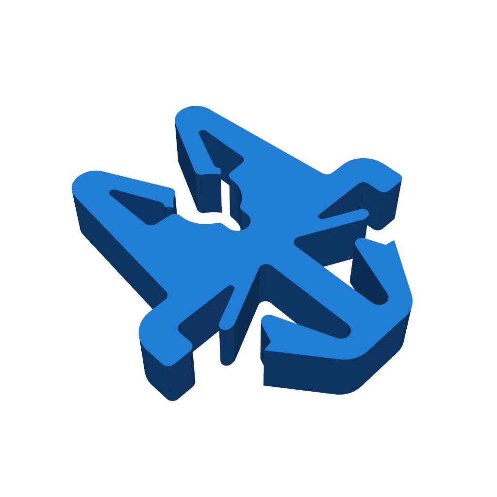 3D-модель зажима/соединителя для тормозной линии