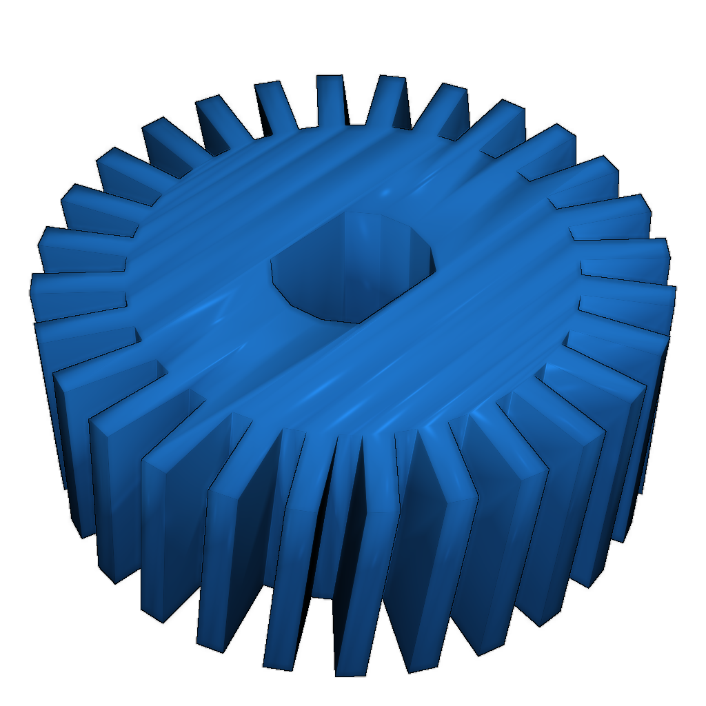 3D-модель пластикового шестеренки для зеркала 2006 Jazz