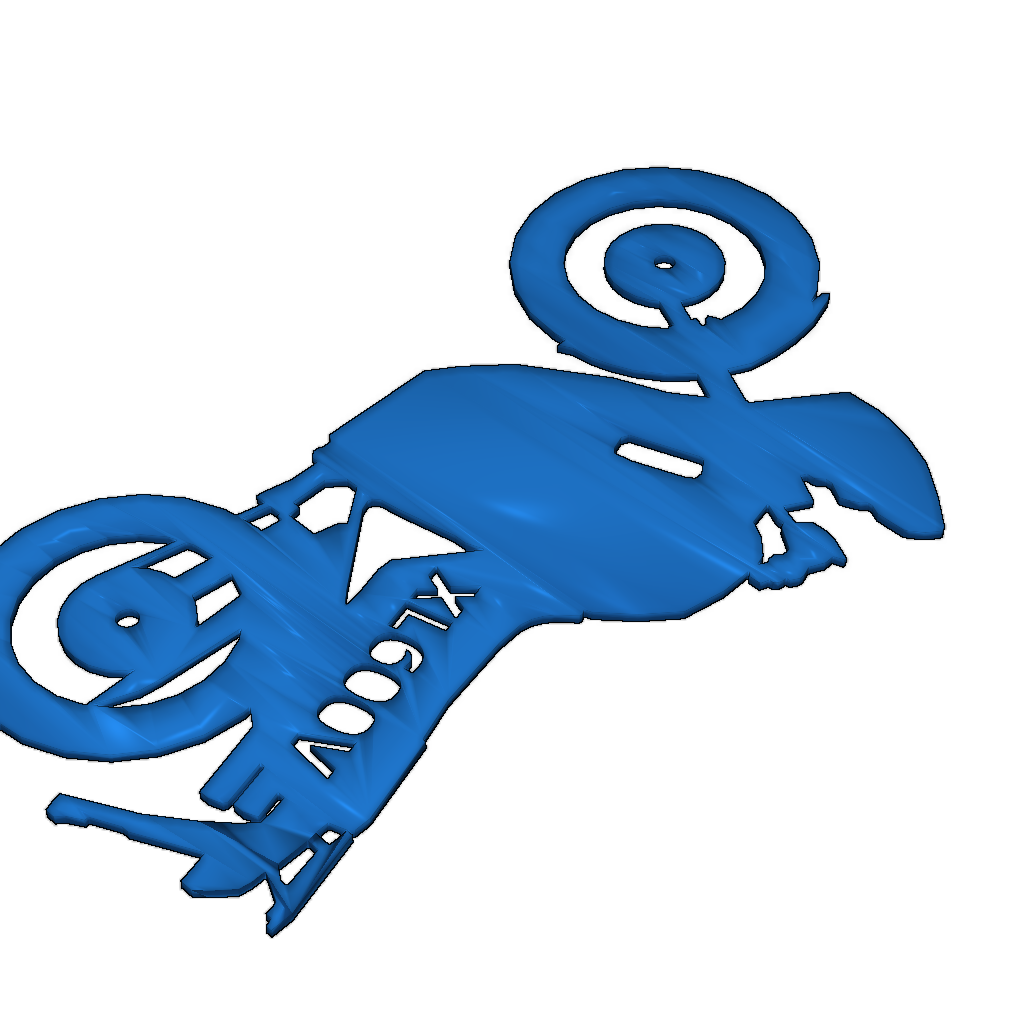 Ключница на основе чертежа Honda Transalp XL600V 92'