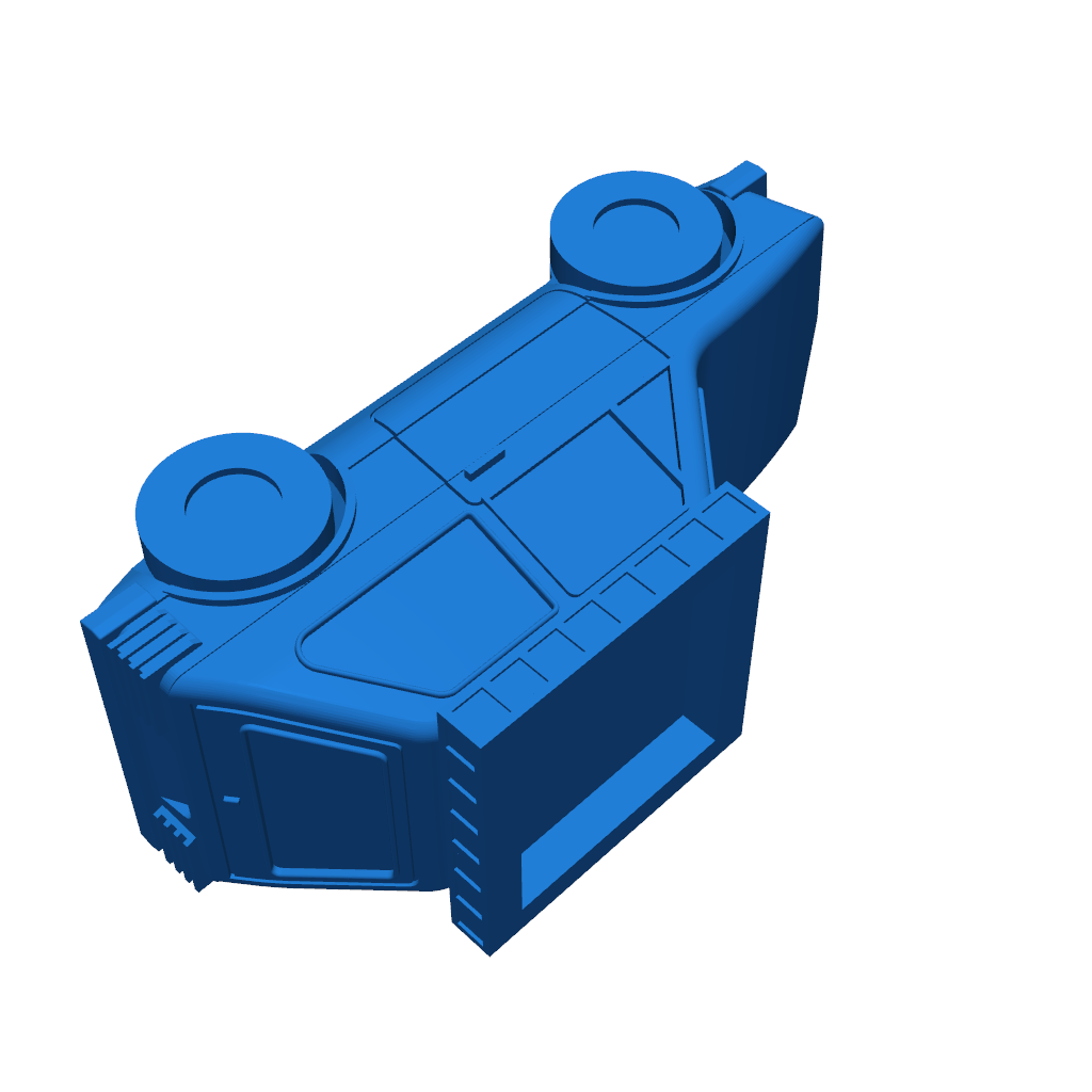 Модель автомобиля с печатными импеллерами