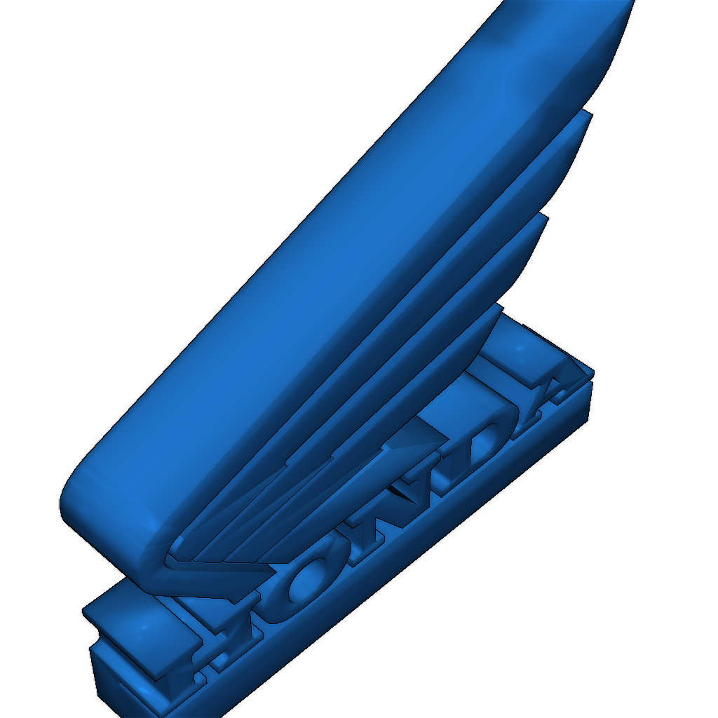 3D-модель с прозрачным ABS