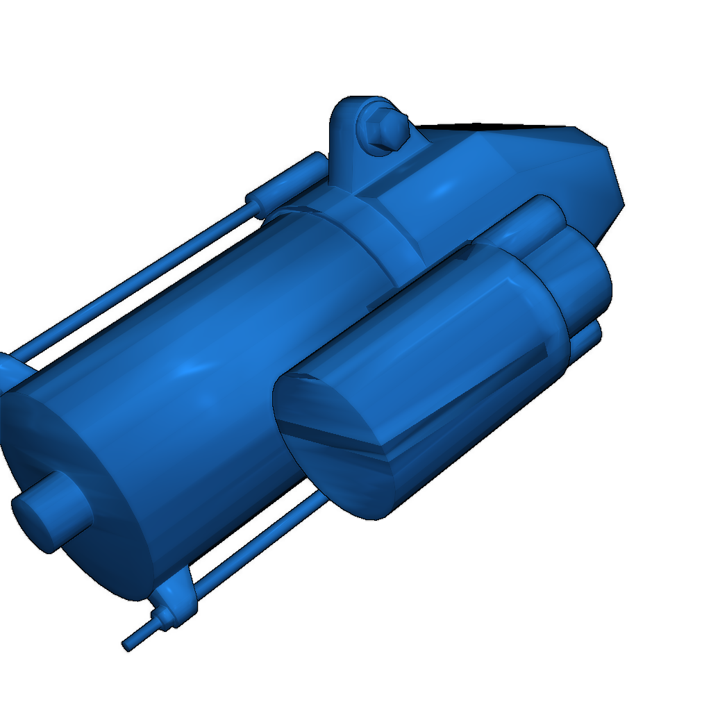 3D-модель мотора Honda B-серии