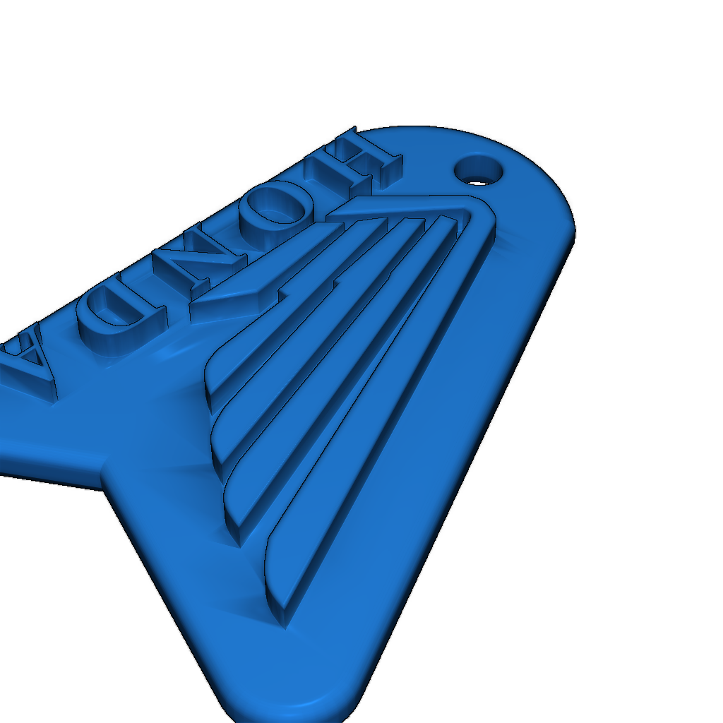 Брелок Honda, масштаб для печати