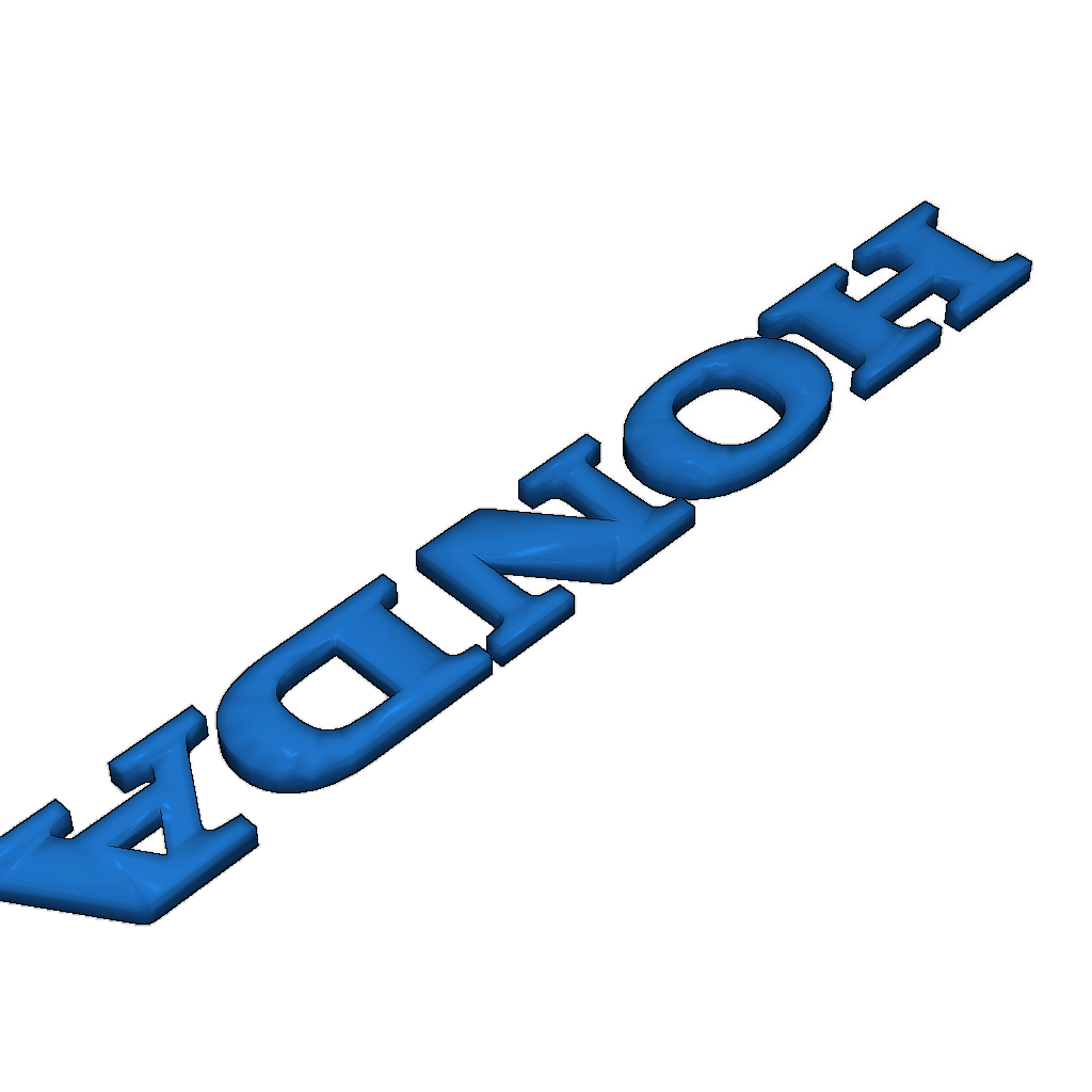 Классическая надпись Honda