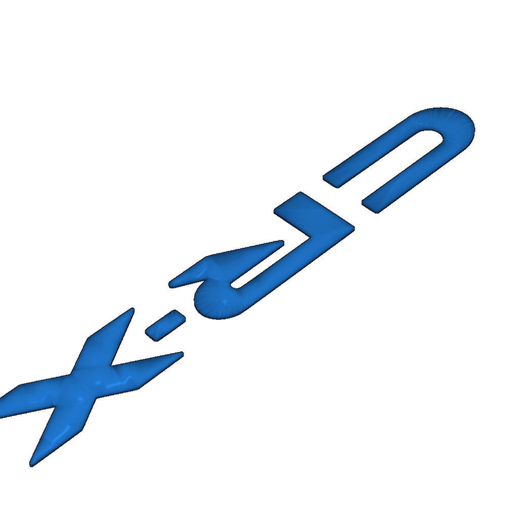 Рельефные буквы "CR-X" для обвеса на задних фонарях Honda CRX