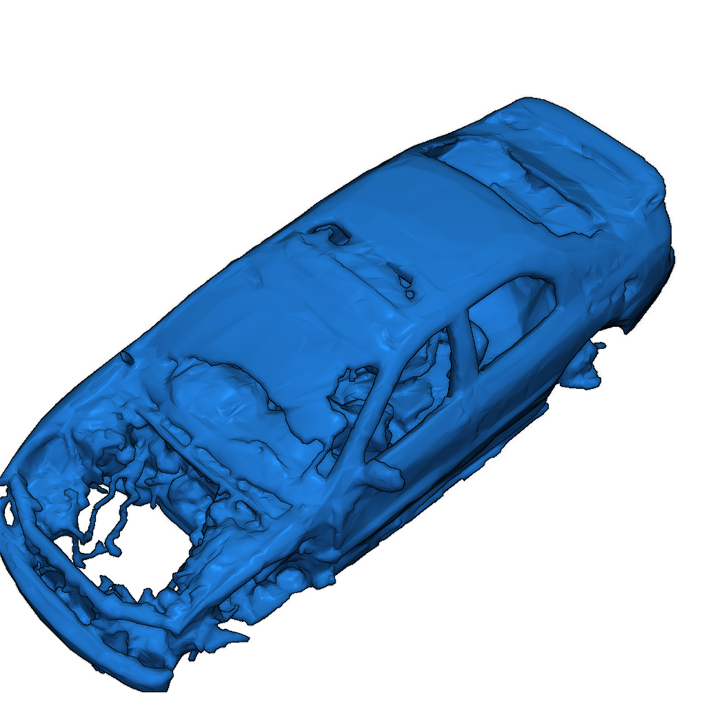 3D Модель: Развороченная Машина из Свалки