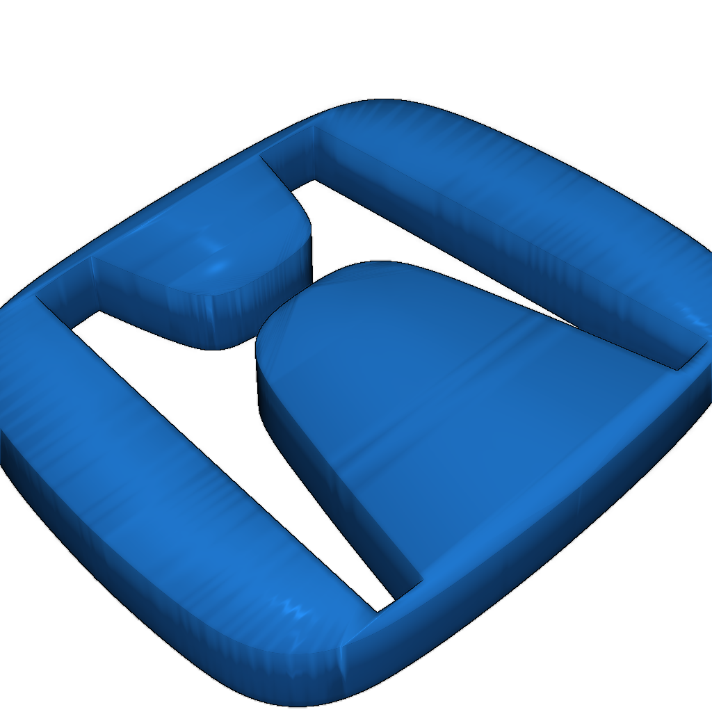 Полированная брелка для ключей Honda