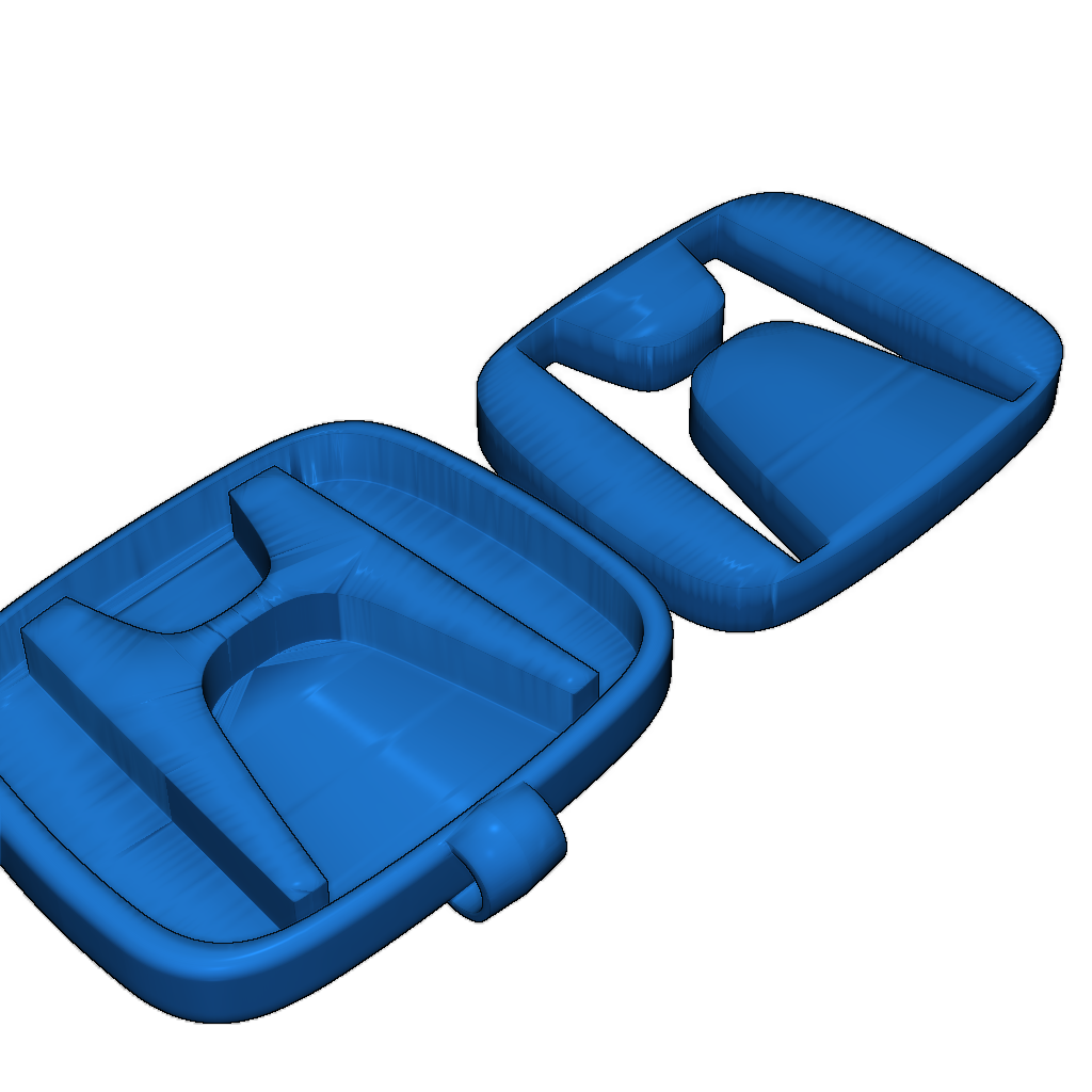 Полированная брелка для ключей Honda